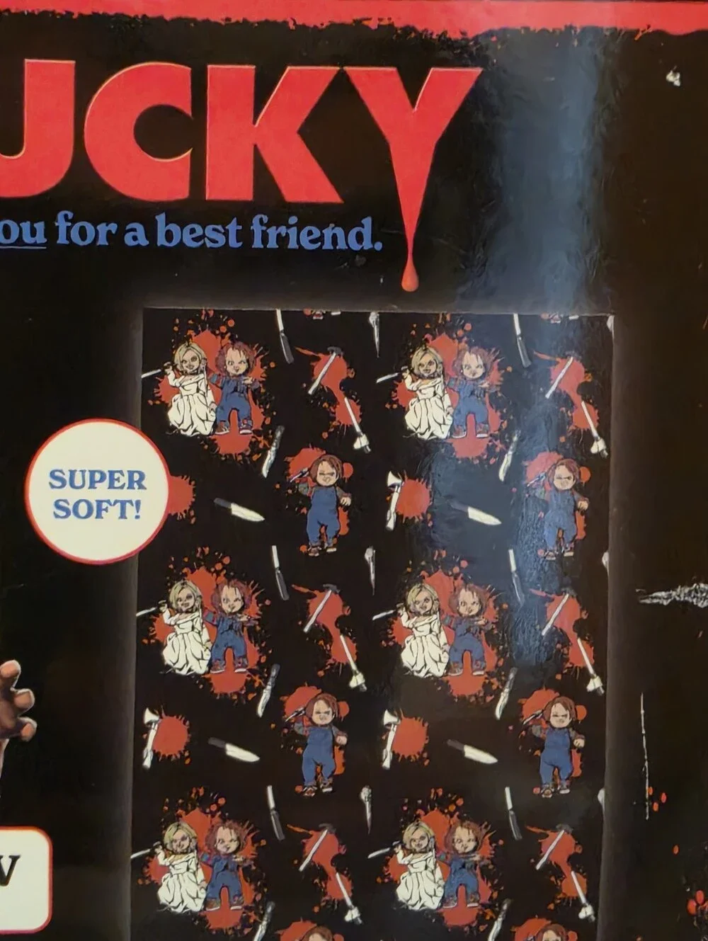 New Chucky And Tiffany Halloween Plush Throw Blanket Slasher